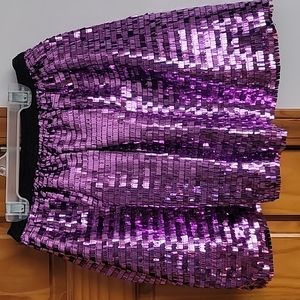ZARA girl sequins purple skirt in size 10